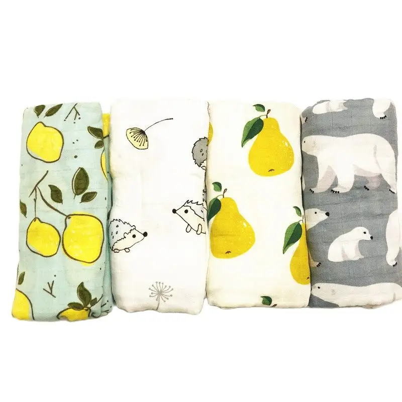 70% bamboo+ 30% cotton baby Swaddle Wraps Cotton Baby muslin...