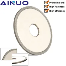 125mm galvanoplastia diamante rebolo ângulo paralelo cortador moedor disco de moagem carboneto tungstênio aço fresa