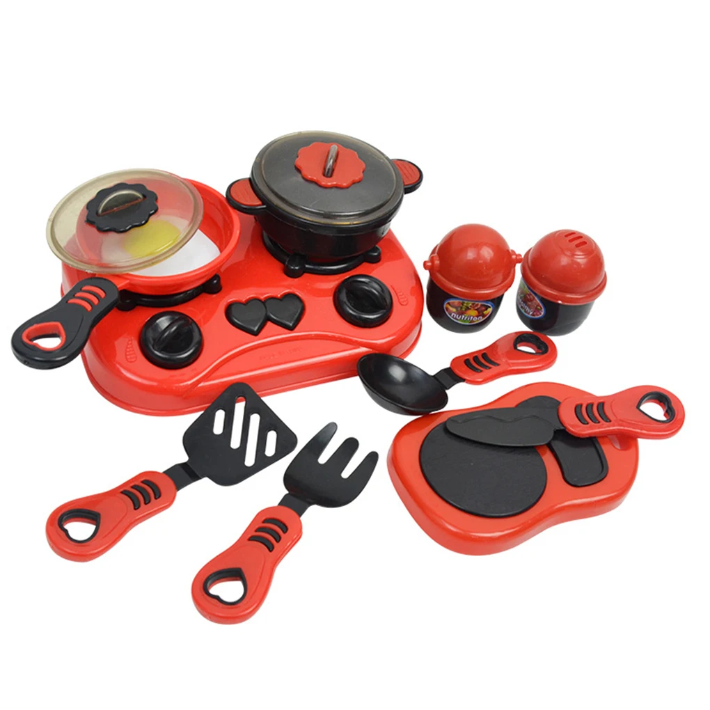 Девочки Мальчики ролевые игры моделирование kitchenwares дети пластиковые кулинарные гаджеты набор игрушек подарок на день рождения
