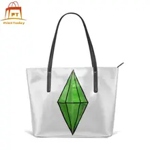 The Sims 4 игровая сумка гигантский плюмбоб Топ-ручка сумки Женская Высококачественная Кожаная Сумка подростковая уличная модная женская сумка