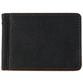 

Faux Leather Slim Mens Credit Card Wallet Money Clip Contract Color Simple Design Burnished Edges Brand New Men Bifold Wallets B