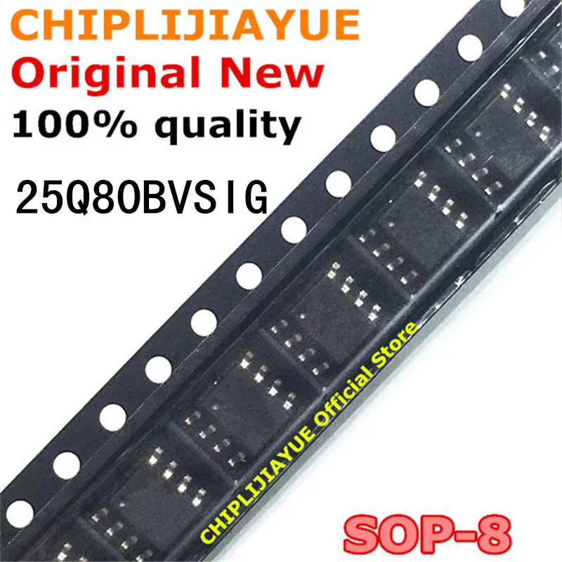 Набор микросхем W25Q80BVSIG SOP-8 25Q80BVSIG 25q80bvizen 25Q80 SOP8 SMD новый и оригинальный чипсет IC 5-10-20