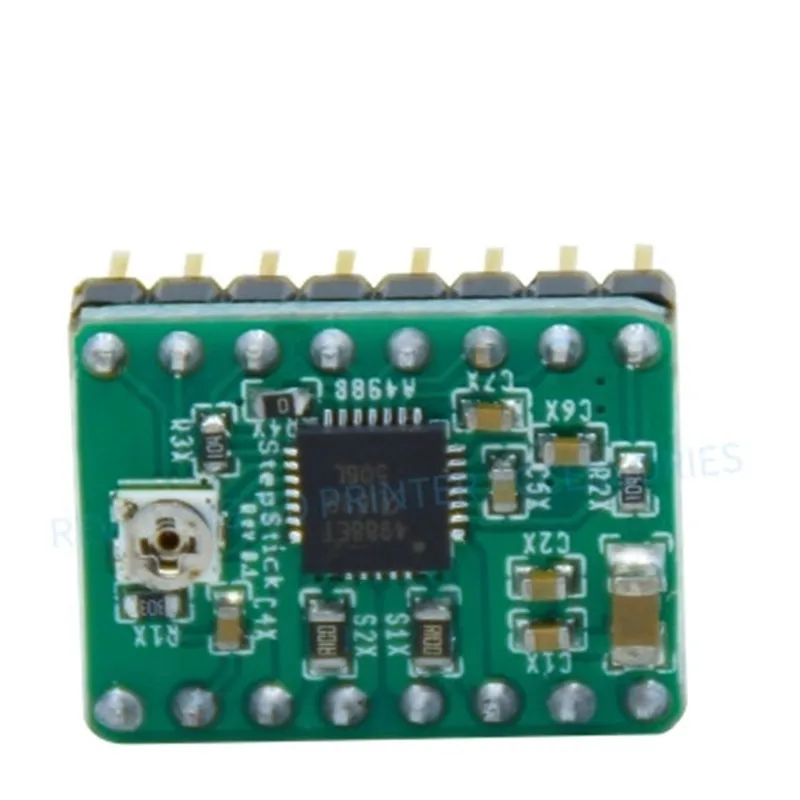 5PK 3d Запчасти для принтера Stepstick A4988 Драйвер шагового двигателя с радиаторами для Reprap красный и для зеленой печатной платы 15*20 мм