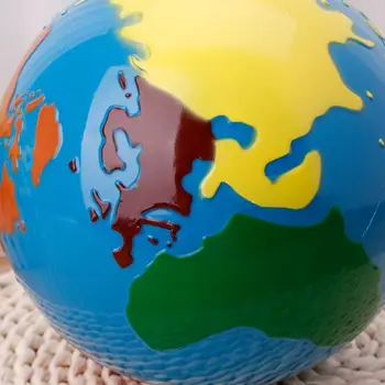 

Montessori Geography Material Globe Of World Parts Kids Early Learning Toy GXMB