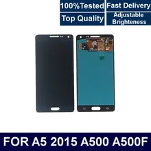 Для мобильного телефона samsung Galaxy A5 A500 A500F A500M ЖК-дисплей кодирующий преобразователь сенсорного экрана в сборе с регулировкой яркости