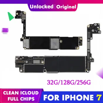 

For iPhone 7 4.7'' Original Unlocked Motherboard 32G 128G 256G Assembly Mainboard Logic Mother Board iCloud Unlock NO Touch IOS