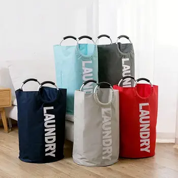 

Large Dirty Laundry Basket Organizer Children Toys Storage Bag Foldable Moisture-proof Clothes Storage Bag Holder Bucket D20