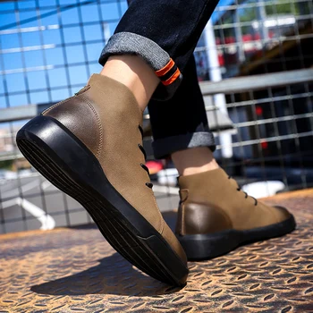 

boots military BOOTS man boot mens riding for high canvas botas hunter ANKLE black MEN mens shoes casual leather Mens ankle men
