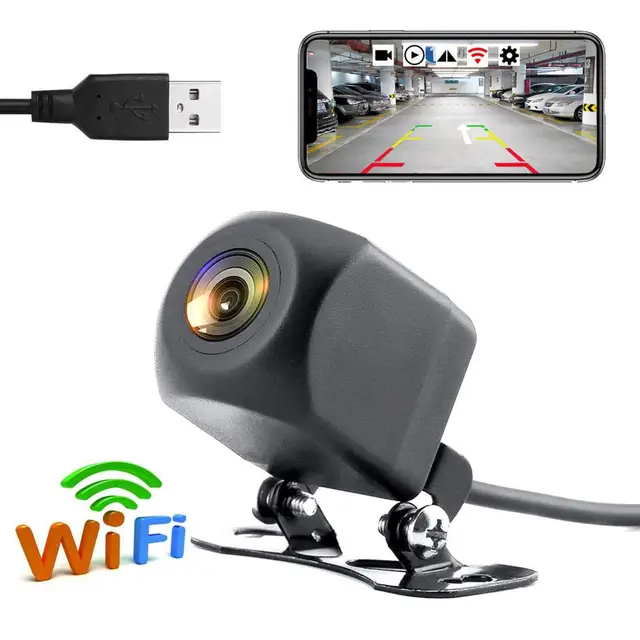 $US $24.39 Newest Car DVR Dash Cam Wireless Wifi Front View / Rear View Reverse Camera for Android & IOS Mobil