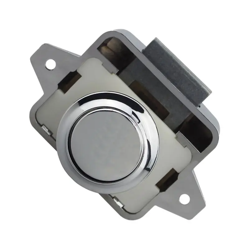26mm Push Lock Latch Button Catch Lock Motorhome RV Cabinet Cupboard Door Knob