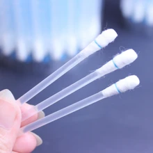 100 шт одноразовые ватные палочки для макияжа ватные палочки дезинфицированные спиртом ватные палочки для экстренной помощи санитарный Набор для мазков