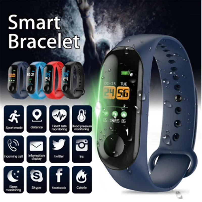 m3 pro smart band waterproof fitness tracker