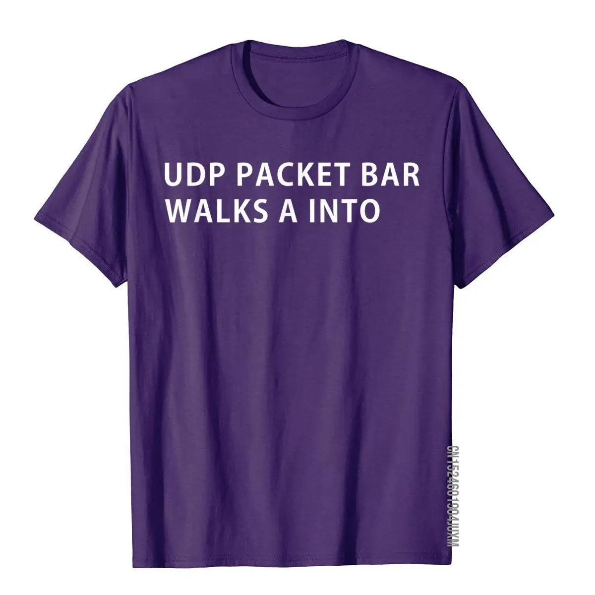 Funny Programmer Humor UDP Protocol Joke T-Shirt__97A997purple