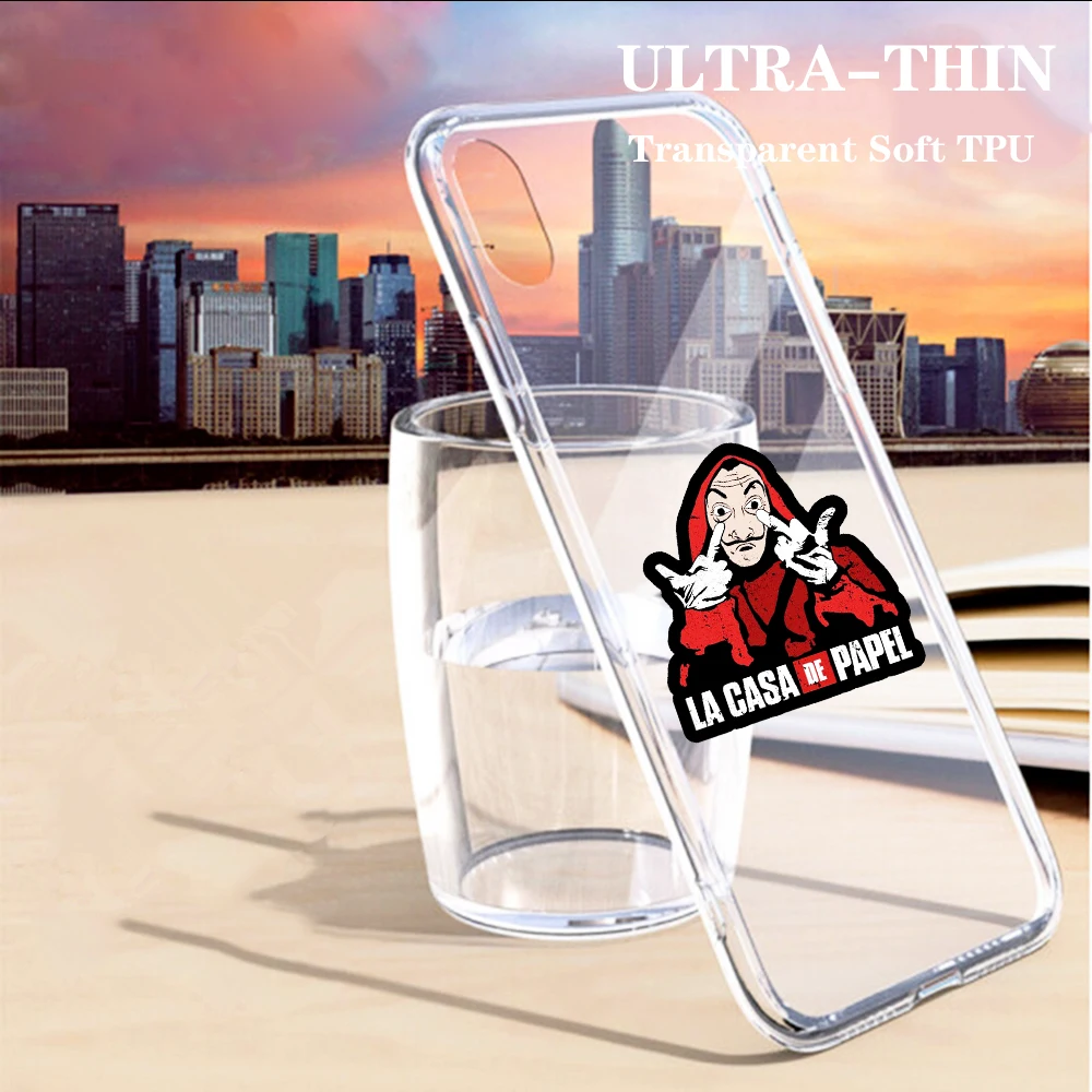 

Spain TV La Casa de papel Money Heist House Paper funda etui Phone Case For iPhone 5 5S SE 6 6S 7 8 X XS XR 11 Pro Max Silicone