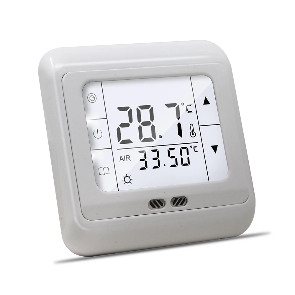 Color : M6.703 YEZIL Digital Display Temperature Controllers Underfloor Heating Thermostat， Normal Closed AMD Open Actuator 5+2 Programmable Digital Temperature Controller 3A 