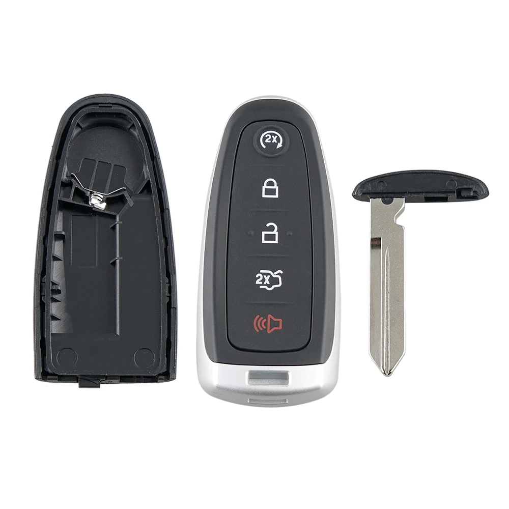 

Replacement for 2011-2015 Ford Edge Escape Flex Explorer 5 Button Remote Key Shell Fob Case Housing Uncut Blade
