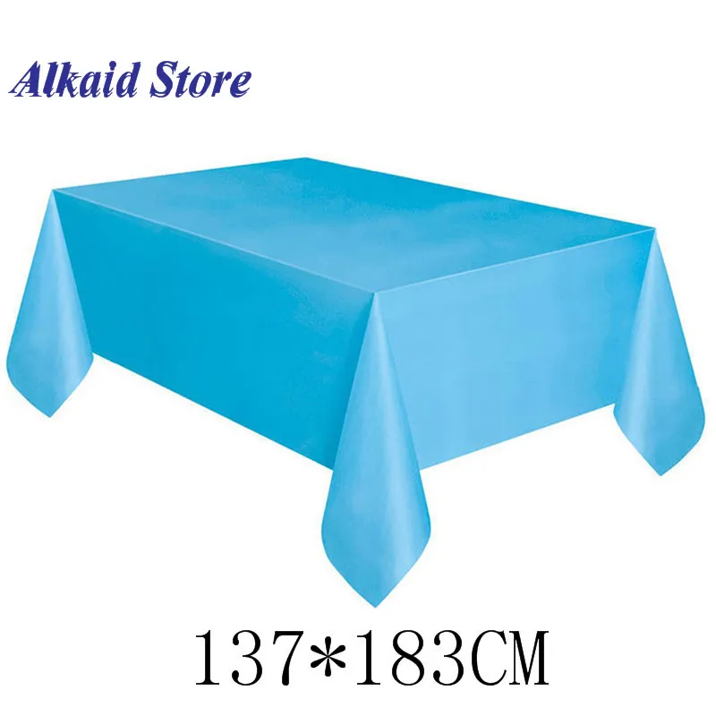 tablecloth Мультяшные синие пиратские бумажные тарелки и стаканы, одноразовые столовые приборы, принадлежности для дня рождения, украшения для свадьбы, для детского праздника - Цвет: tablecloth