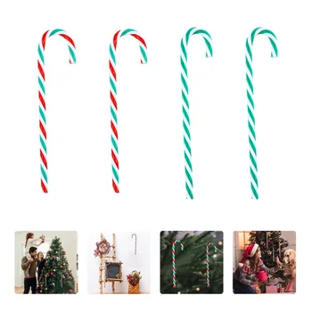 

4 Sets Christmas Hanging Decorations Christmas Ornaments Candy Cane Pendants for Decor Party Xmas
