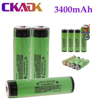 

20PCS NEW Hot Original 18650 3400mah NCR18650B 3.7 v 3400 mah 18650 Lithium Rechargeable Battery For Flashlight batteries
