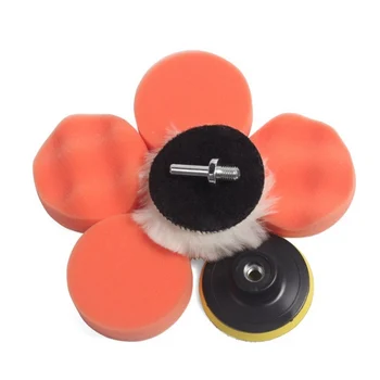 

7Pcs 3inch Car Polishing Pads Sponge Buffing Polishing Pad Kit for Car Polisher Drill Adapter Buffing Car Accessories