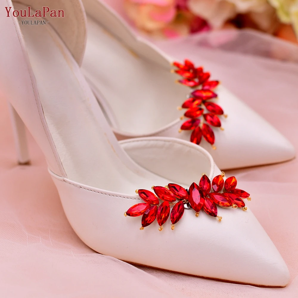 para zapatos con diamantes de imitación rojos, adornos para zapatos de tacón alto para novia, joyería, decoración de zapatos de Clip, accesorios DIY, X31 - AliExpress