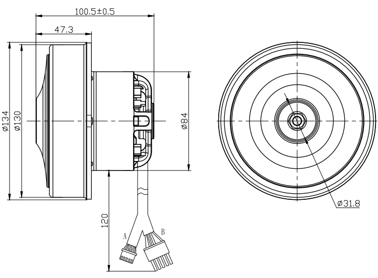 1000W 220V  110V best price bldc vacuum motor made in China