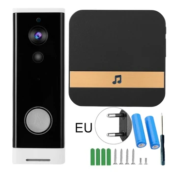 

Wifi Doorbell Smart Phone Video Camera Door Ring Two Way Intercom Security Bell