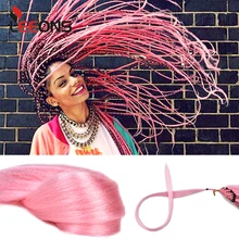 Leeons 10 Цветов Jumbo Braidst наращивание волос для косичек синтетические косички волосы для женщин вязанные крючком волосы 1-10 шт