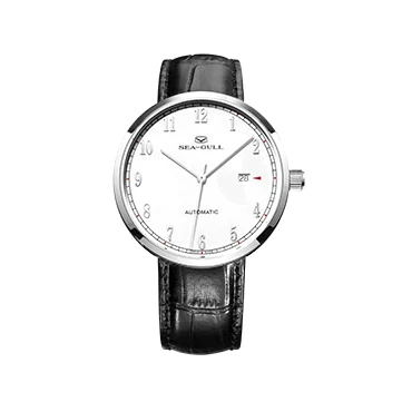 Seagull bauhaus стильные автоматические часы Автоматическая Дата ST2130 движение выставка назад небольшой детальный механический Платье Мужские часы 1006 - Цвет: white