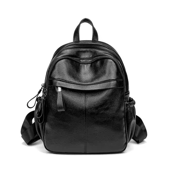 

Fashion Soft Genuine Leather Large Women Backpack High Quality Ladies Daily Casual Travel Bag Knapsack Schoolbag Book New C1277