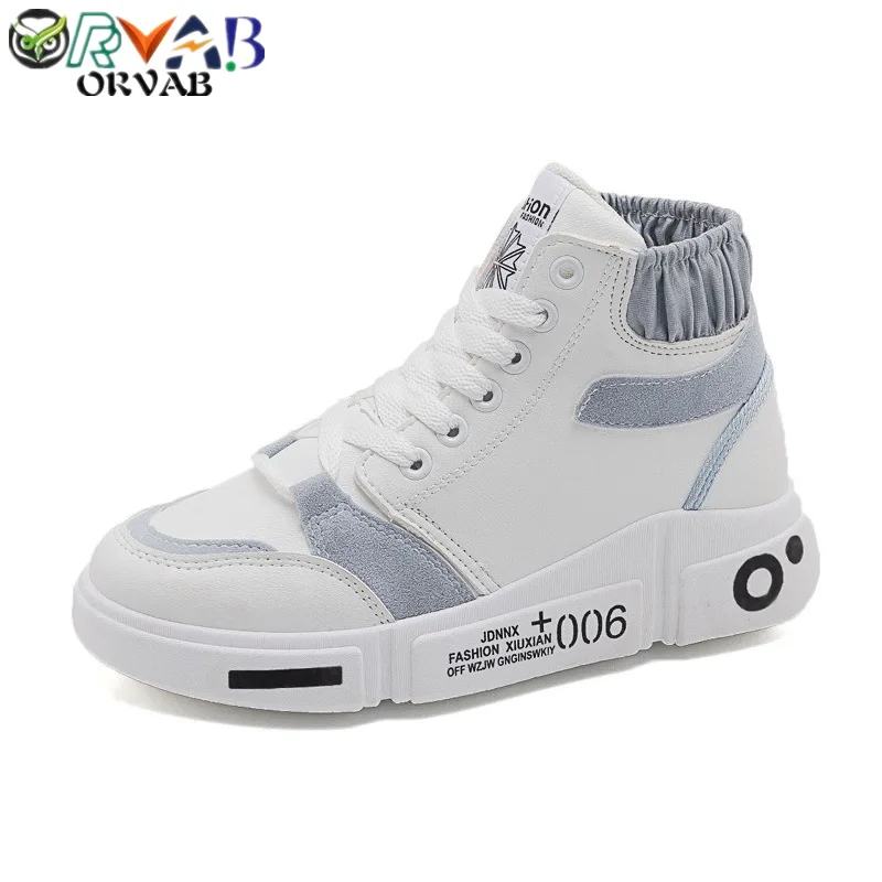 Высокие кроссовки; Женская Белая обувь на шнуровке из спилок; Женские Модные Дизайнерские повседневные туфли; коллекция года; сезон осень; Новинка; Basket Femme