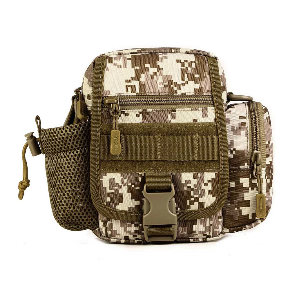Протектор Плюс тактическая сумка через плечо, военная армейская поясная сумка, водонепроницаемая сумка на плечо Molle, уличная, сумка для походов, сумка для бутылки инструментов - Цвет: Desert digital