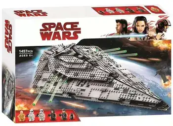 

05131 First Order Stars Destroyer Model 1457pcs Compatible 75190 war Building Blocks Bricks Toys Birhtday Gifts