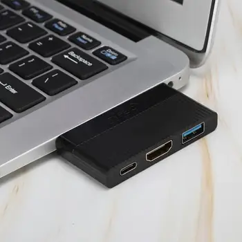 

USB-C to HDMI/USB3.0/PD 3-in-1 Docking Station THU04 Type-C Hub 4K HD Adapter