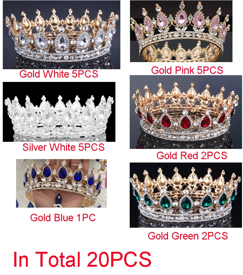 

Free DHL shipping to Julia Cruz, Mexico, 20pcs crystal crowns, colors refer to picture