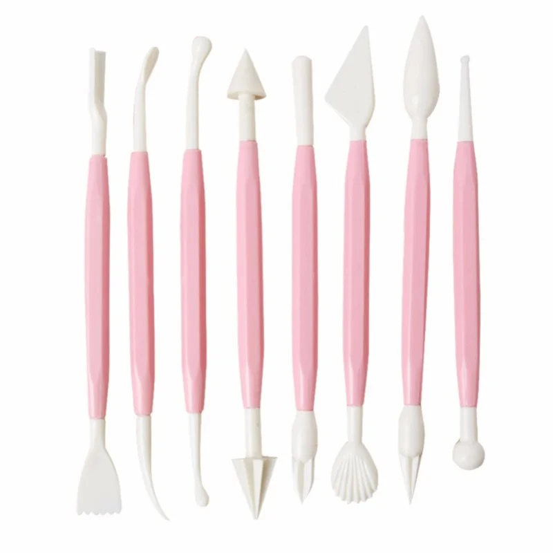 Cake Fondant Modelling Tools Clay Fondant Decorating Tool 8pcs/lot