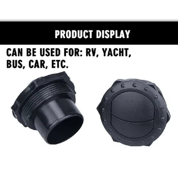 

Boat Air Outlet Vent 2Pcs 2.35-inch Dash Parts Accessories Yacht Universal
