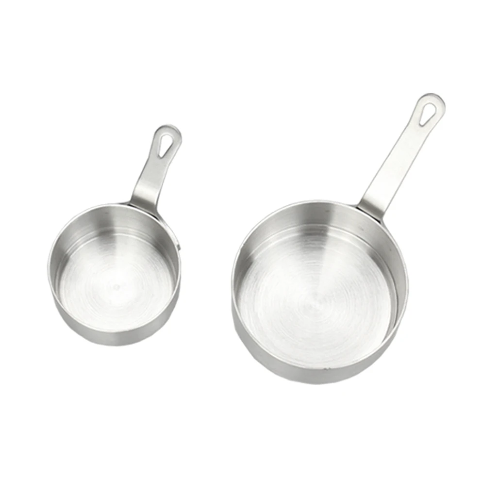 2pcs Nonstick Metal Cookware Kitchen Saucepan Sauce Pan Cooking Milk Pot Kit
