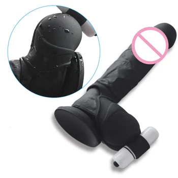 Men Penis Testicle Massager Vibrator Testis Scrotum Stretcher Ball Bag Silicone Male Delay Ejaculation Ring Sex Toys For Man 4