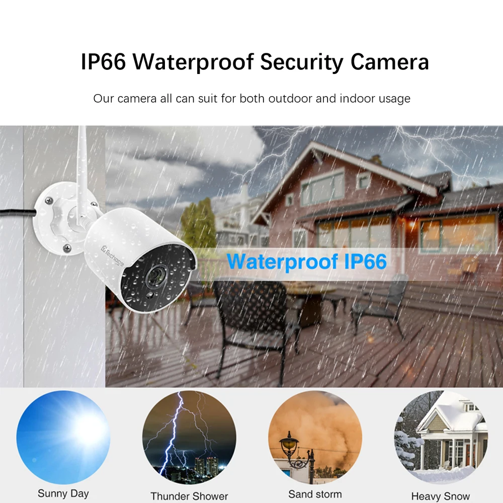 Techage Full HD 1080P WiFi IP камера 2 мегапиксельная беспроводная видеонаблюдения