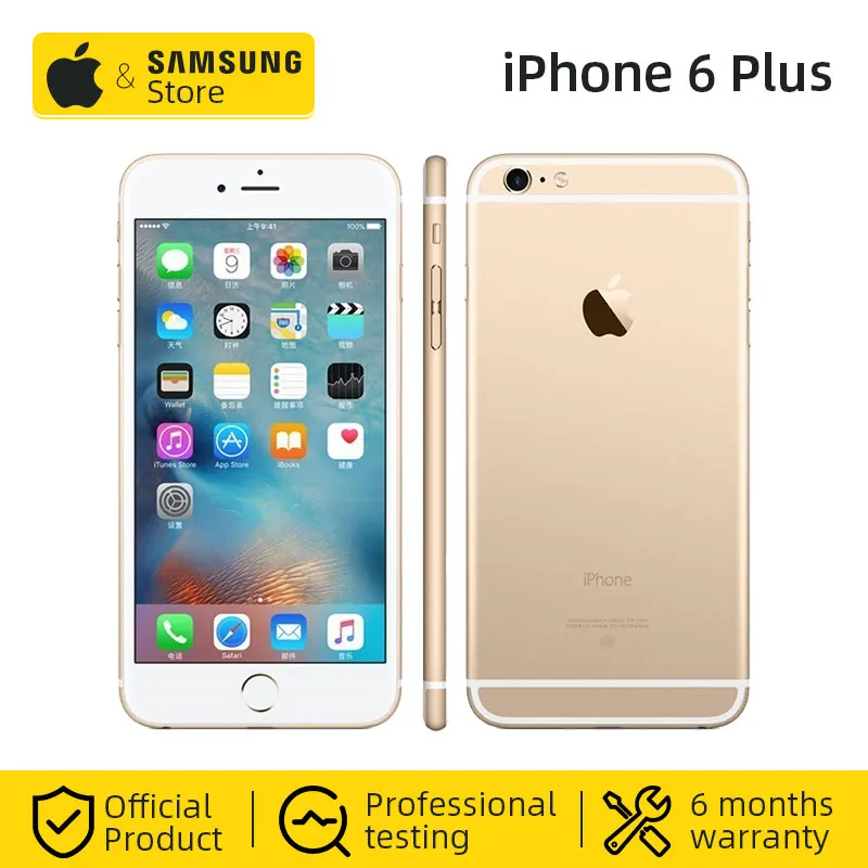 Original Apple iPhone 6 Plus 16/64GB ROM 5.5 inch 1080P Display Dual Core 1.4GHz 4G LTE Used Mobile phone Original Apple iPhone 6 Plus 16/64GB ROM 5.5 inch 1080P Display Dual Core 1.4GHz 4G LTE Used Mobile phone