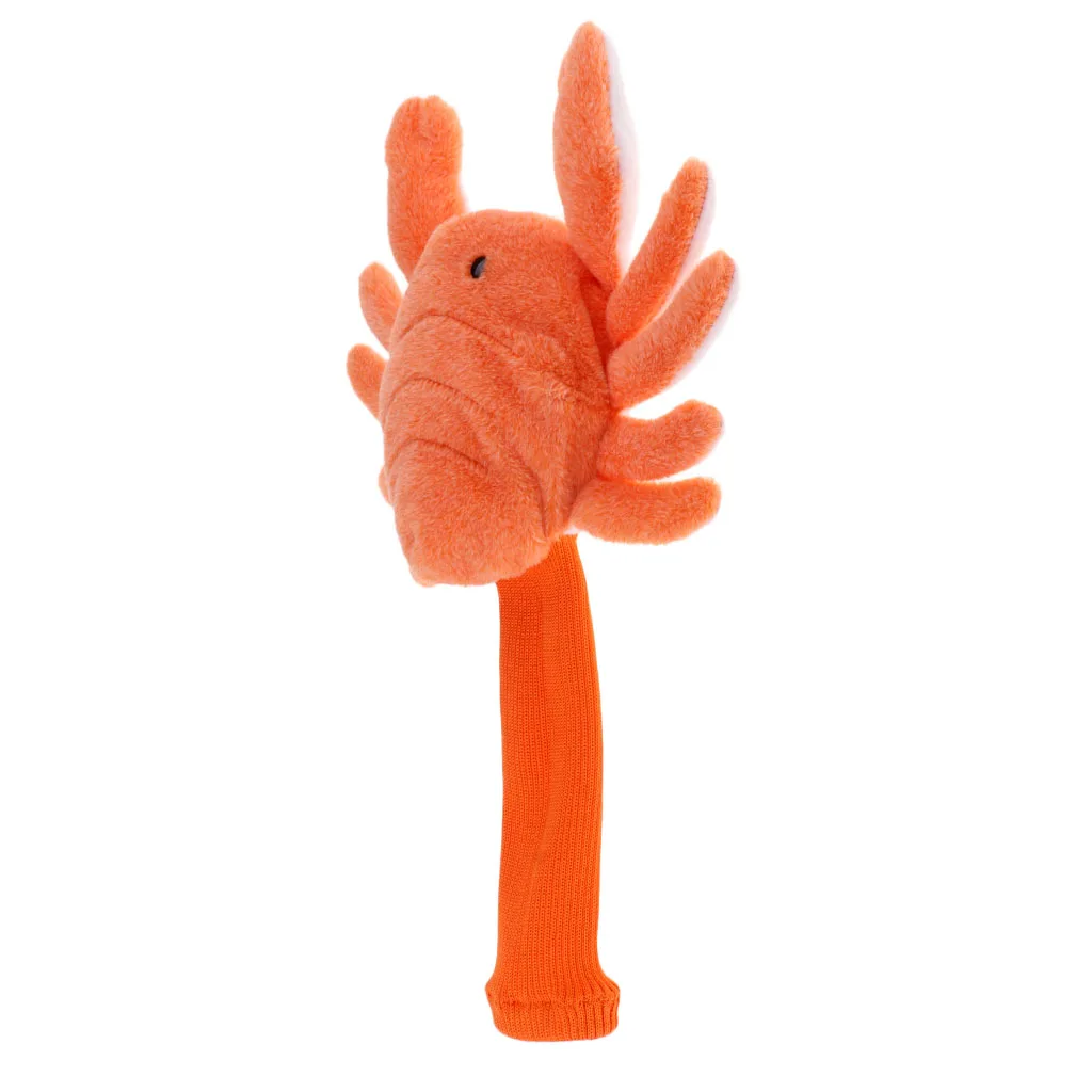 Creative Orange Crab Golf Head Covers 460CC Driver Wood Clubs Headcovers Sets Plush Cloth