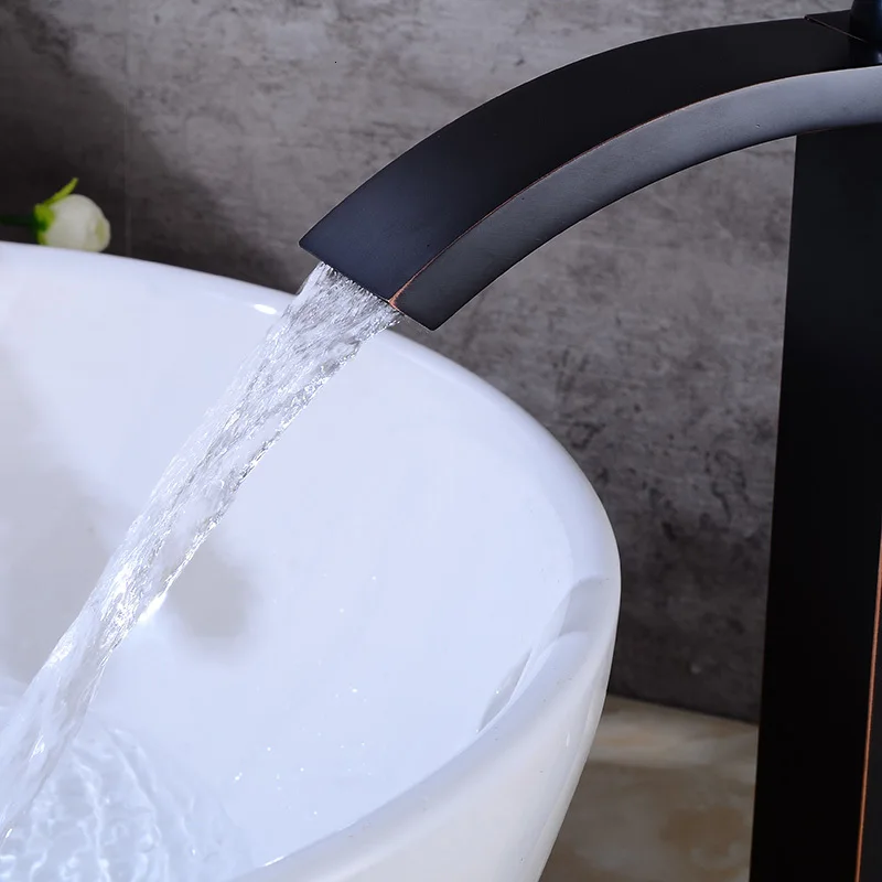 2. Sink faucet black dragon head faucet Single Handle Shower Faucet Hole Decker cold water sink crane faucet s79-392