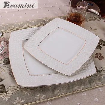 

6 8 10inches Ceramic Phnom Penh Tray Western Dish Plate Ceramic Dinner Plates Beef Plate Tableware Dessert Dish Salad Cutter Dis
