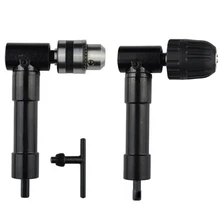 Mandrin électrique à tige hexagonale, Angle de 90 degrés 8mm, auto perceuse adaptateur 1 10mm + clé perceuse sans fil adaptateur d'angle de fixation MAX/ 25N * m