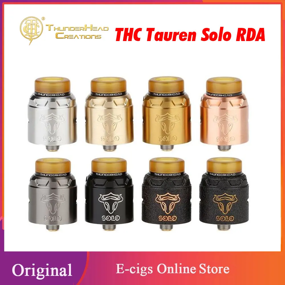Оригинальный ТГК таурены Solo RDA распылитель w/ 2 мл Ёмкость 810 пей дрип-тип