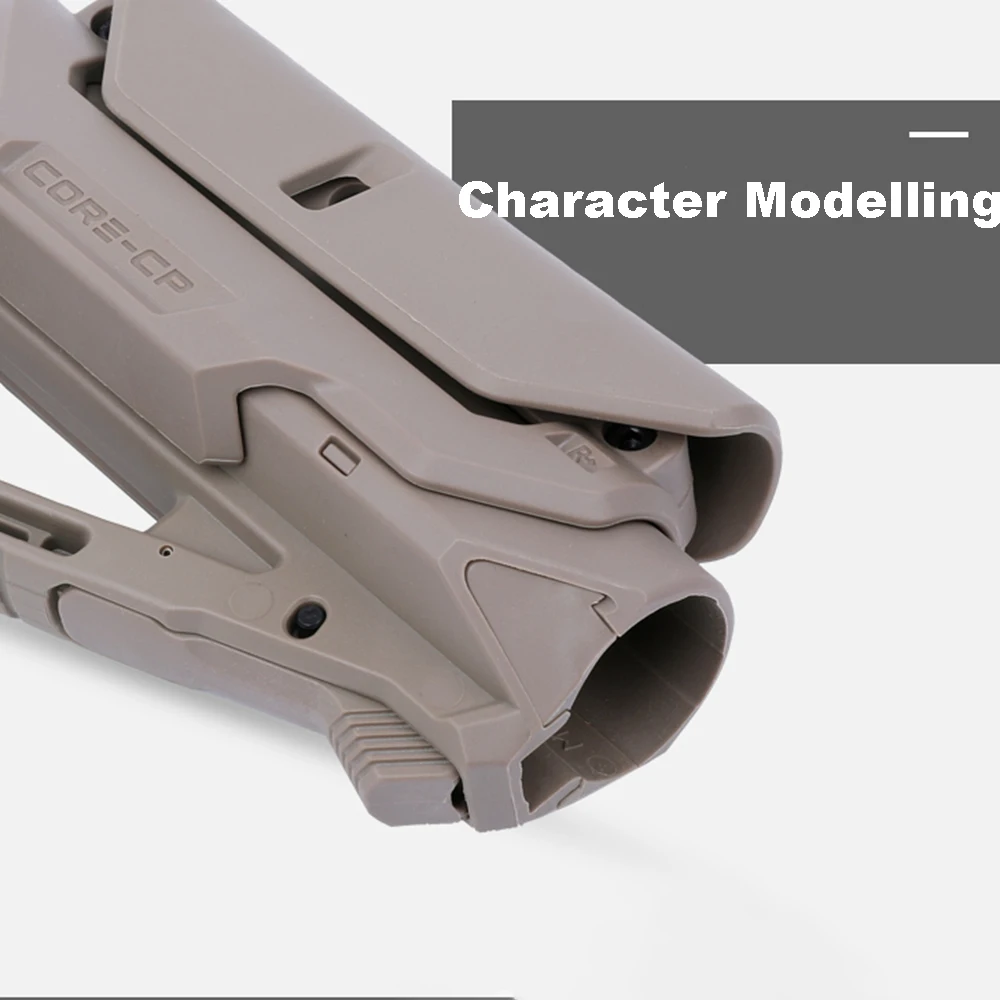 Cheap Nylon Stock GL CORE Style For Gel Blaster Paintball Airsoft Air Guns Accessories AEG Gen9 Gearbox Receiver Hunting