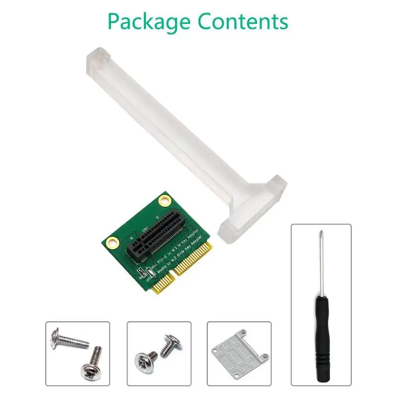 Адаптер M.2 NGFF NVMe SSD B+ M Key SATA Bus SSD to Mini PCI Express с кронштейном отличное мастерство и долговечность