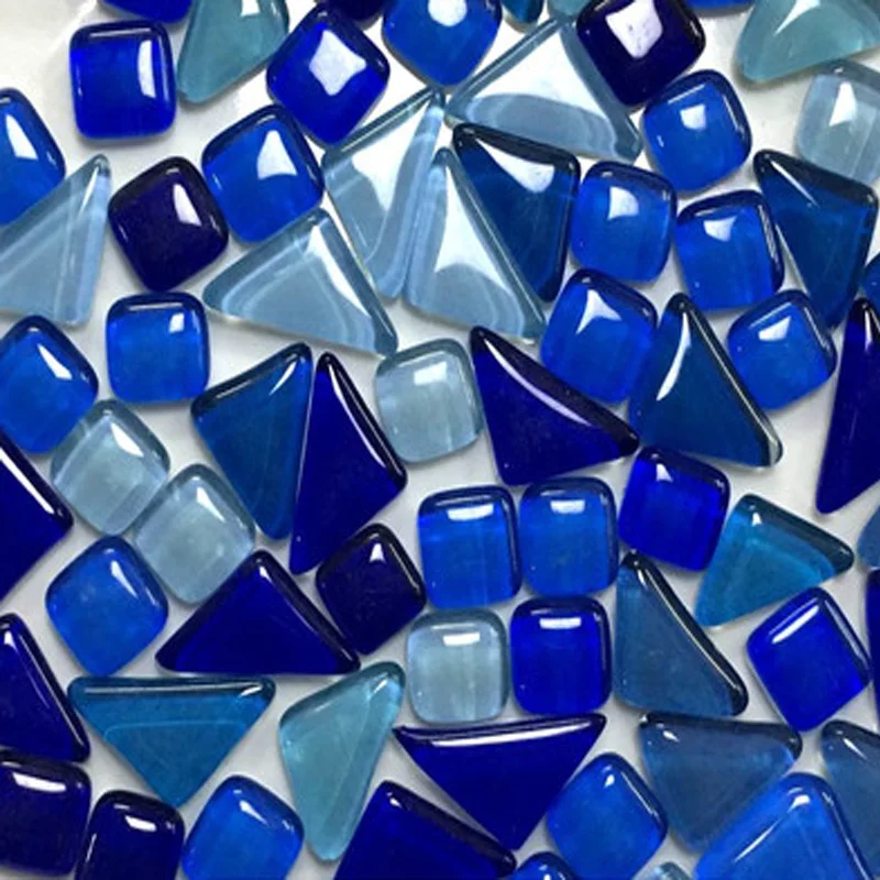 120g/Set Colorful Material Glass Mosaic Tiles Bulk Hand-decorated Design Glasses for Mosaic Making DIY Craft Art