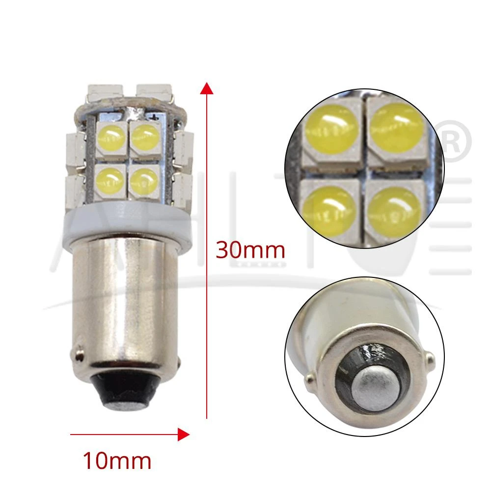2 шт. автомобильный тормоз T11 Ba9s Led T4W 3528 20smd 1210 светильник для чтения интерьера